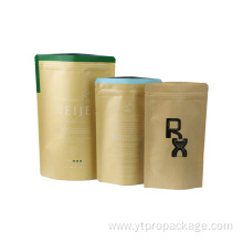 Food-grade aluminum foil ziplock kraft paper pouch bags